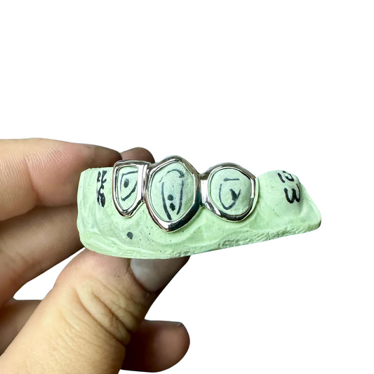 3 Piece Open Face (Window) Grillz