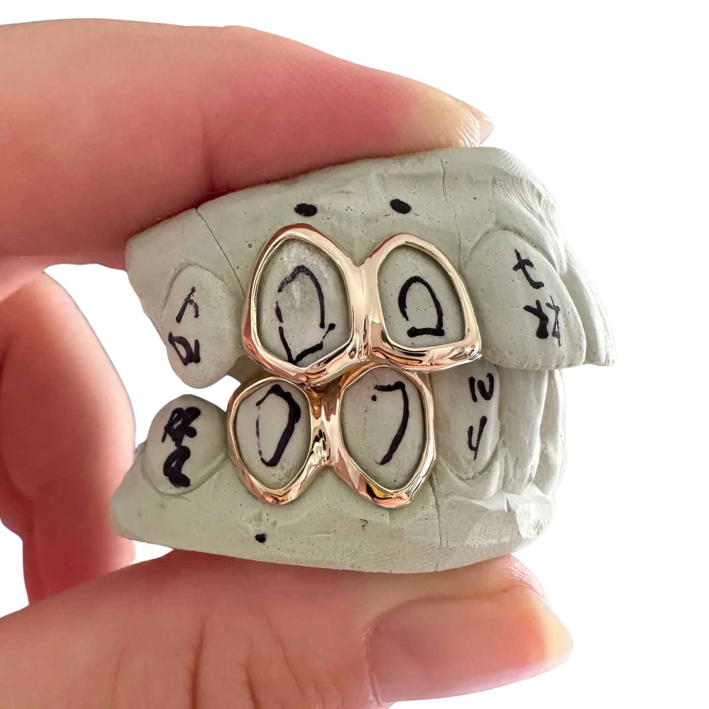 4 Piece Open Face (Window) Grillz set